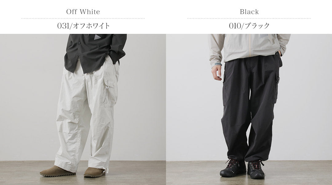 AND WANDER（アンドワンダー） オーバーサイズ カーゴパンツ 2023年モデル